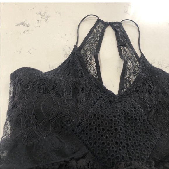 ZARA WOMAN black lace mini dress size:M - Picture 14 of 15